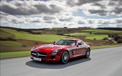 2011 Mercedes Benz SLS AMG Car Wallpaper. Mercedes-Benz's highly-anticipated 