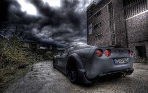 Corvette C6 Black Force One Car Wallpapers