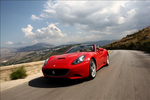 Ferrari Calfornia. Red Ferrari California Car