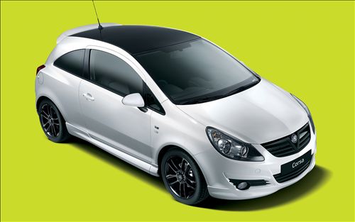 Vauxhall presents the Corsa Limited Edition in Black and white color finish.