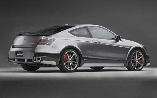 At the 2007 SEMA show, Honda showed off its Accord Coupe HF-S Concept, 