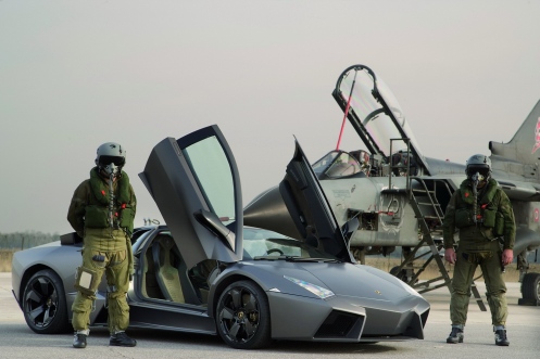 Lamborghini Reventon vs Tornado Jet Fighter Prev 1 of 12 Next