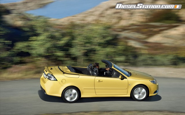 Saab 9 3 Convertible Yellow Edition Widescreen Picture #4 Saab 9 3 Convertible Yellow Edition Widescreen Picture #4