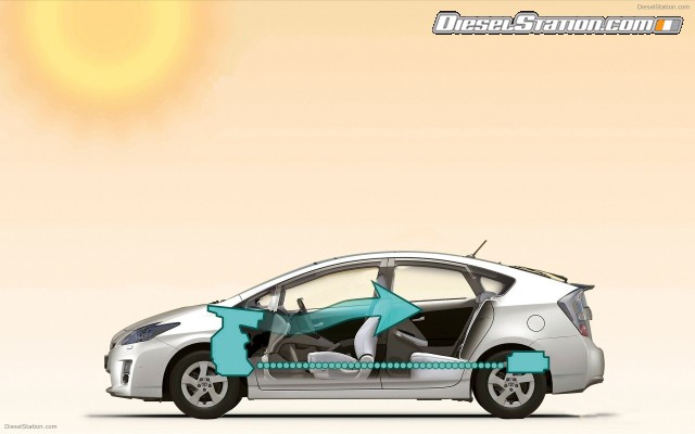 Toyota New Prius Cooled By The Heat of Sun Widescreen Picture #6 Toyota New Prius Cooled By The Heat of Sun Widescreen Picture #6