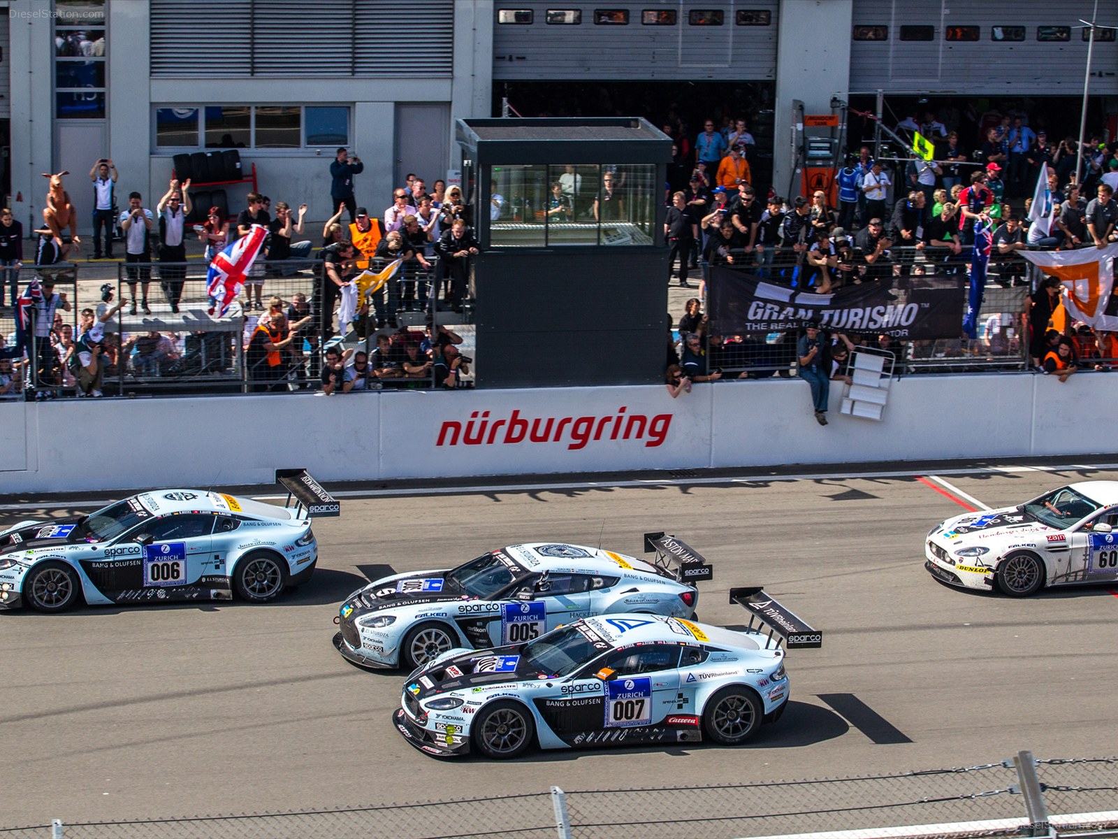Aston Martin V12 Vantage GT3 at Nurburgring 24 Hours Race Aston Martin V12 Vantage GT3 at Nurburgring 24 Hours Race
