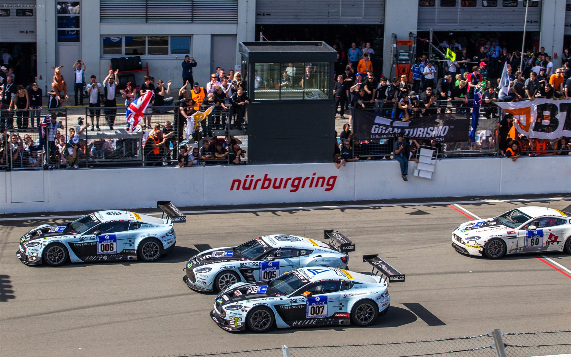 Aston Martin V12 Vantage GT3 at Nurburgring 24 Hours Race