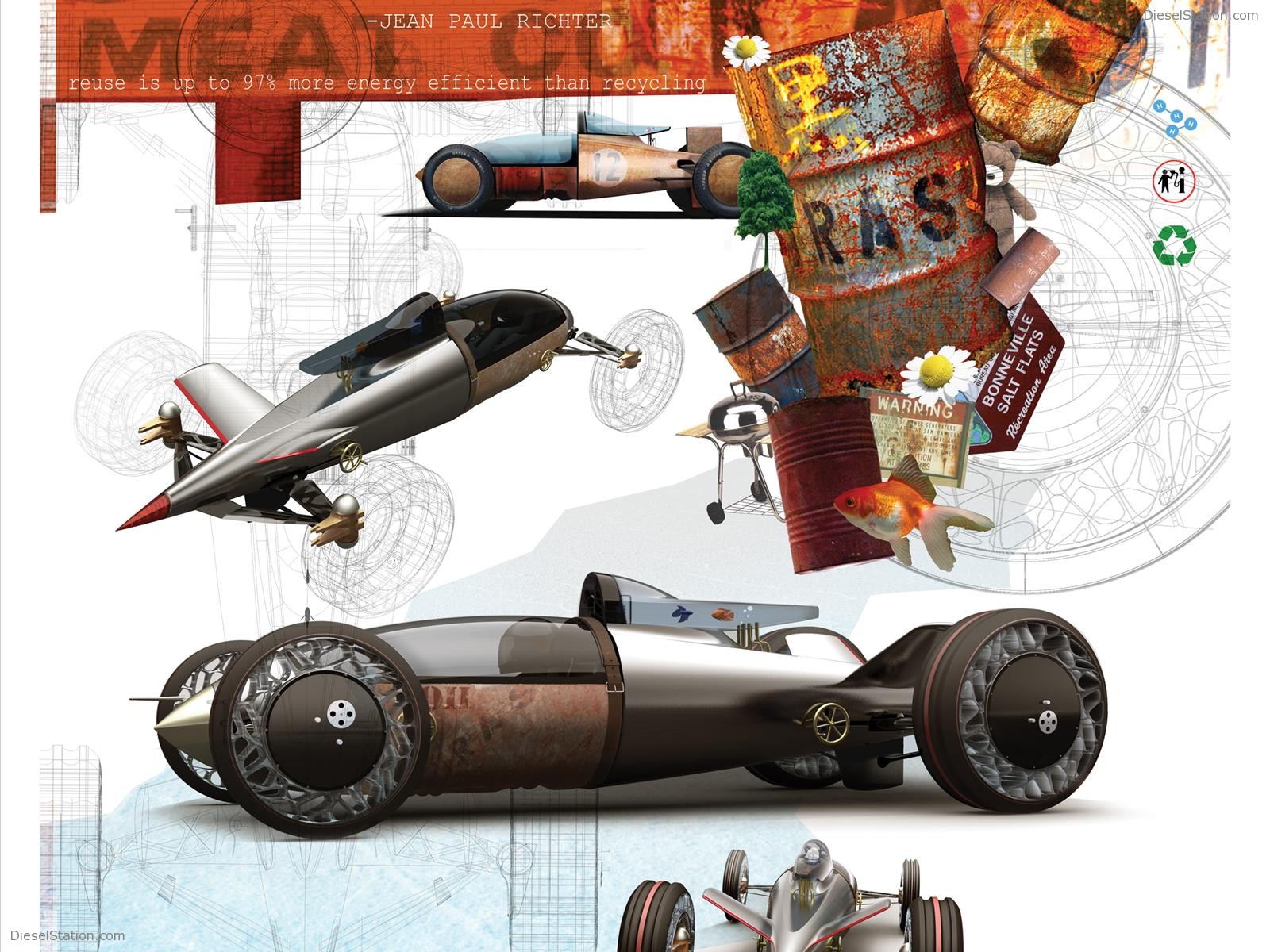 BMW Hydrogen Powered Salt Flat Racer