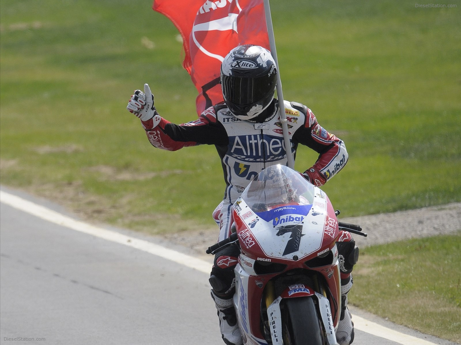 Ducati Carlos Checa scored his 9th victory of 2011 Ducati Carlos Checa scored his 9th victory of 2011
