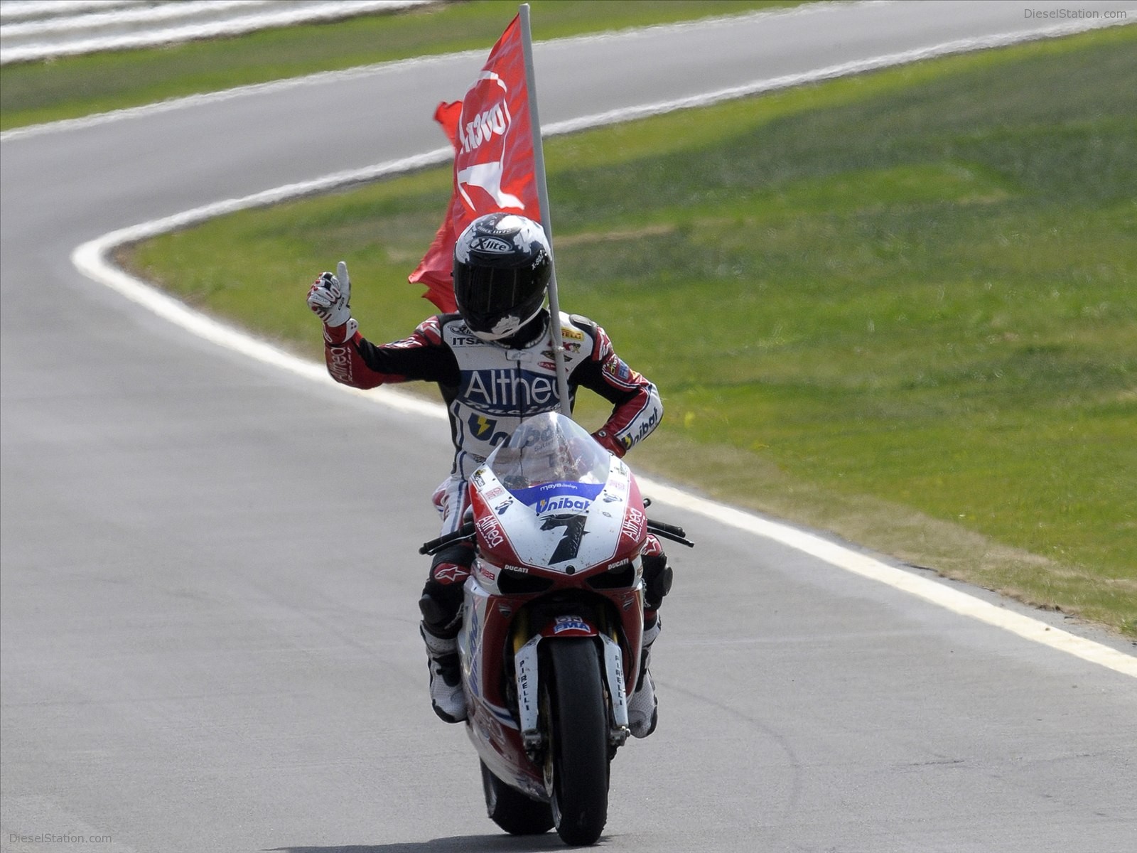 Ducati Carlos Checa scored his 9th victory of 2011 Ducati Carlos Checa scored his 9th victory of 2011