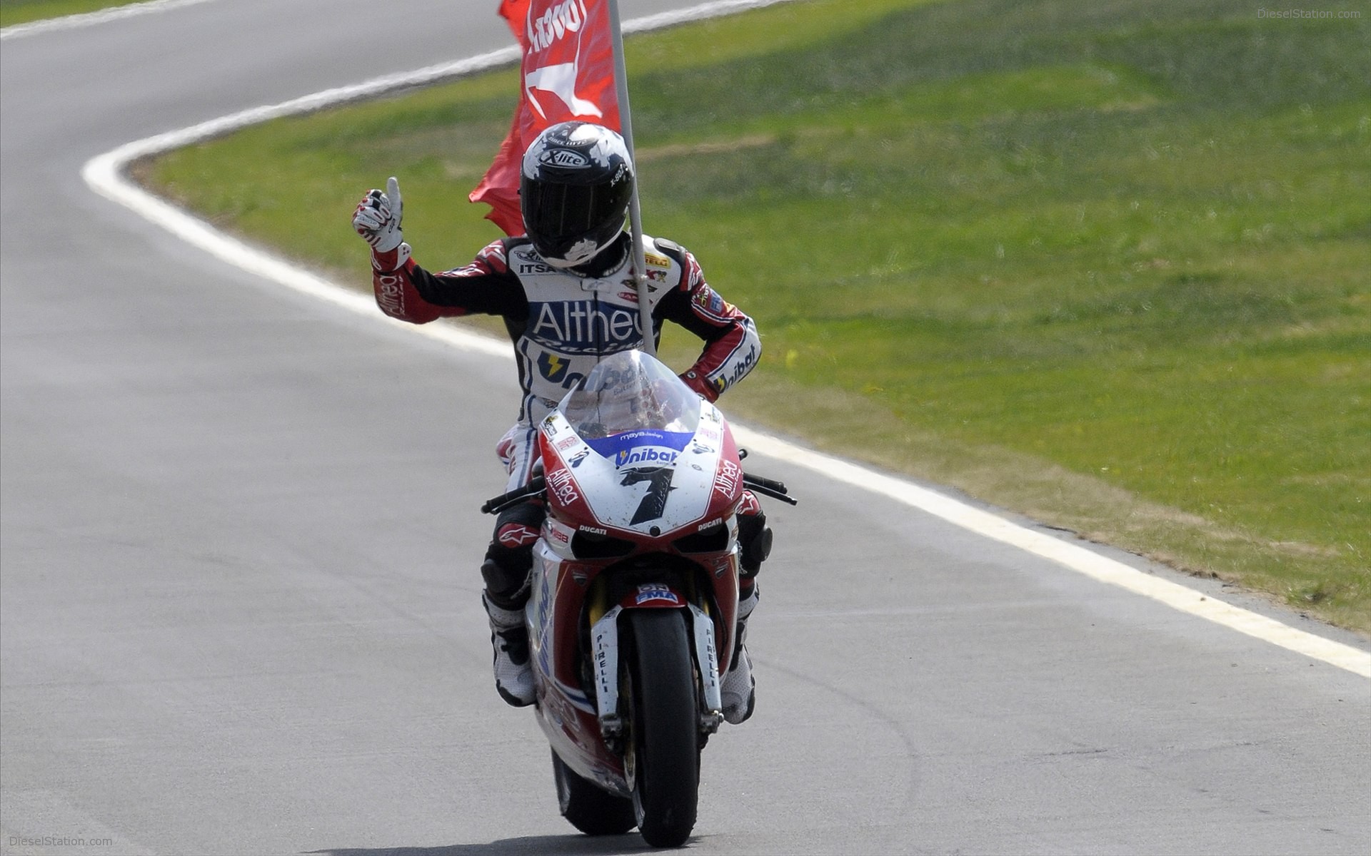 Ducati Carlos Checa scored his 9th victory of 2011 Ducati Carlos Checa scored his 9th victory of 2011