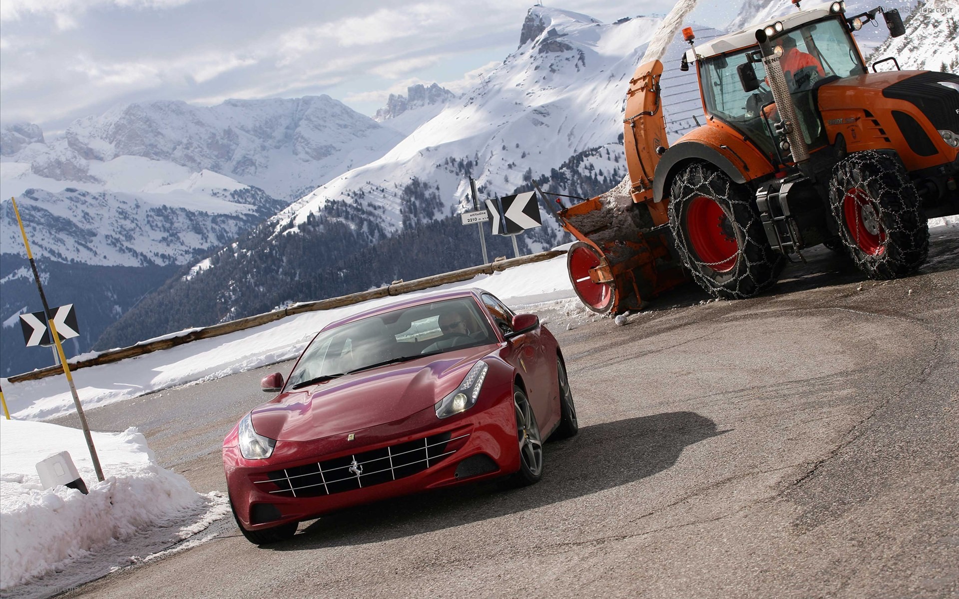Ferrari FF International Media Test Drive at Kronplatz Ferrari FF International Media Test Drive at Kronplatz