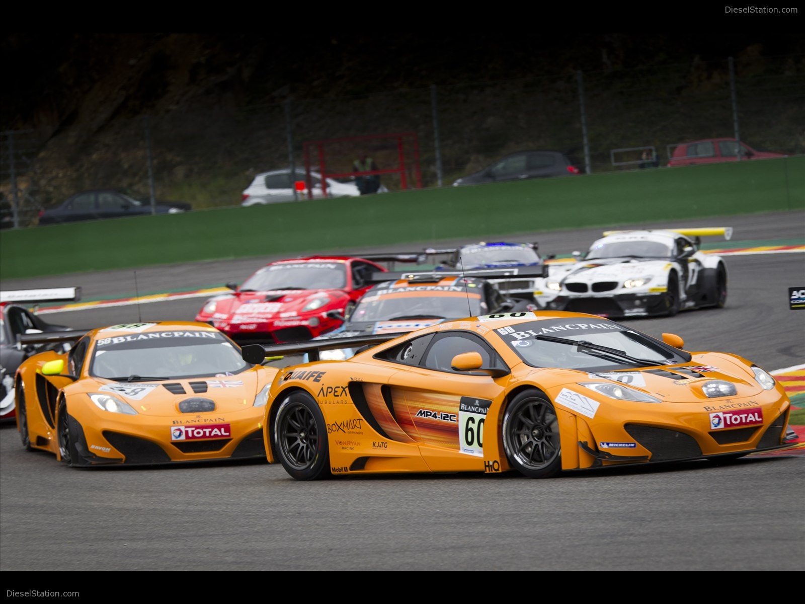 McLaren MP4-12C GT3 at 24 Hours of Spa 2011 McLaren MP4-12C GT3 at 24 Hours of Spa 2011