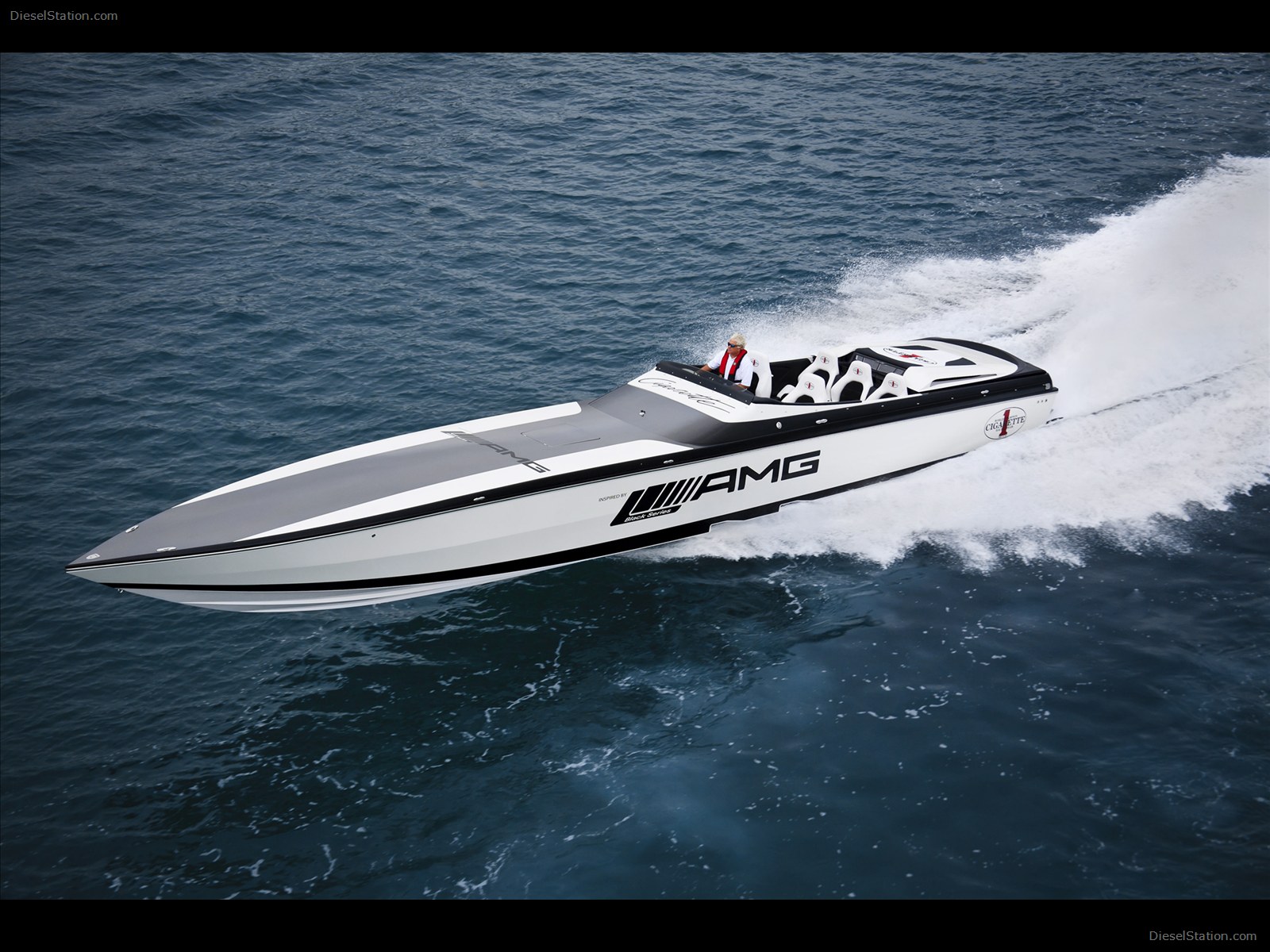 Mercedes Black Series 50 Marauder Cigarette Boat Mercedes Black Series 50 Marauder Cigarette Boat