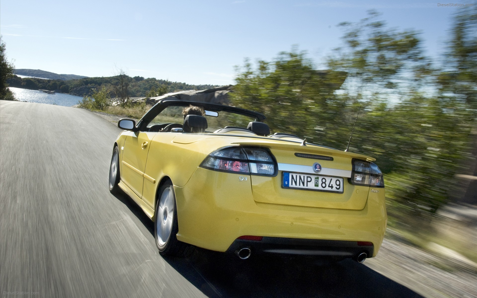 2008 Saab 9-3 Convertible Yellow Edition