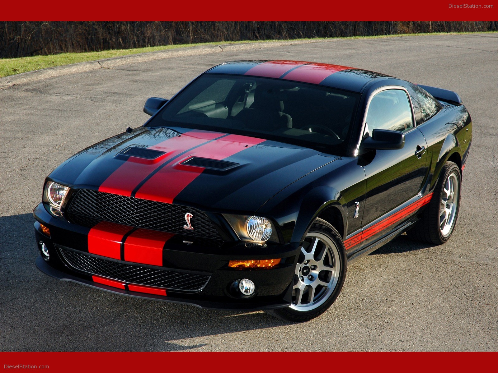 Ford shelby cobra gt500 red stripe #4