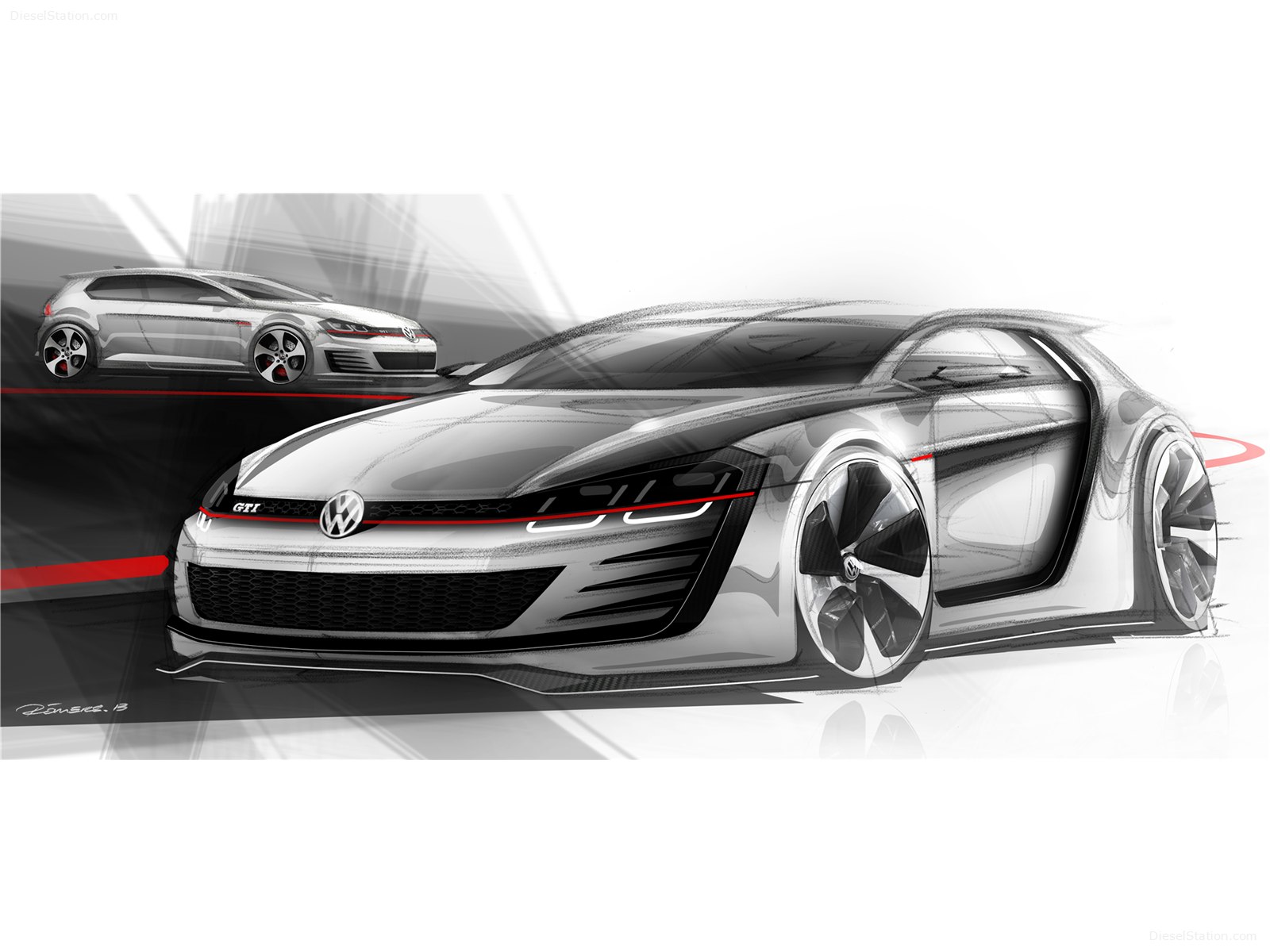 Volkswagen Design Vision GTI Concept 2013 Volkswagen Design Vision GTI Concept 2013