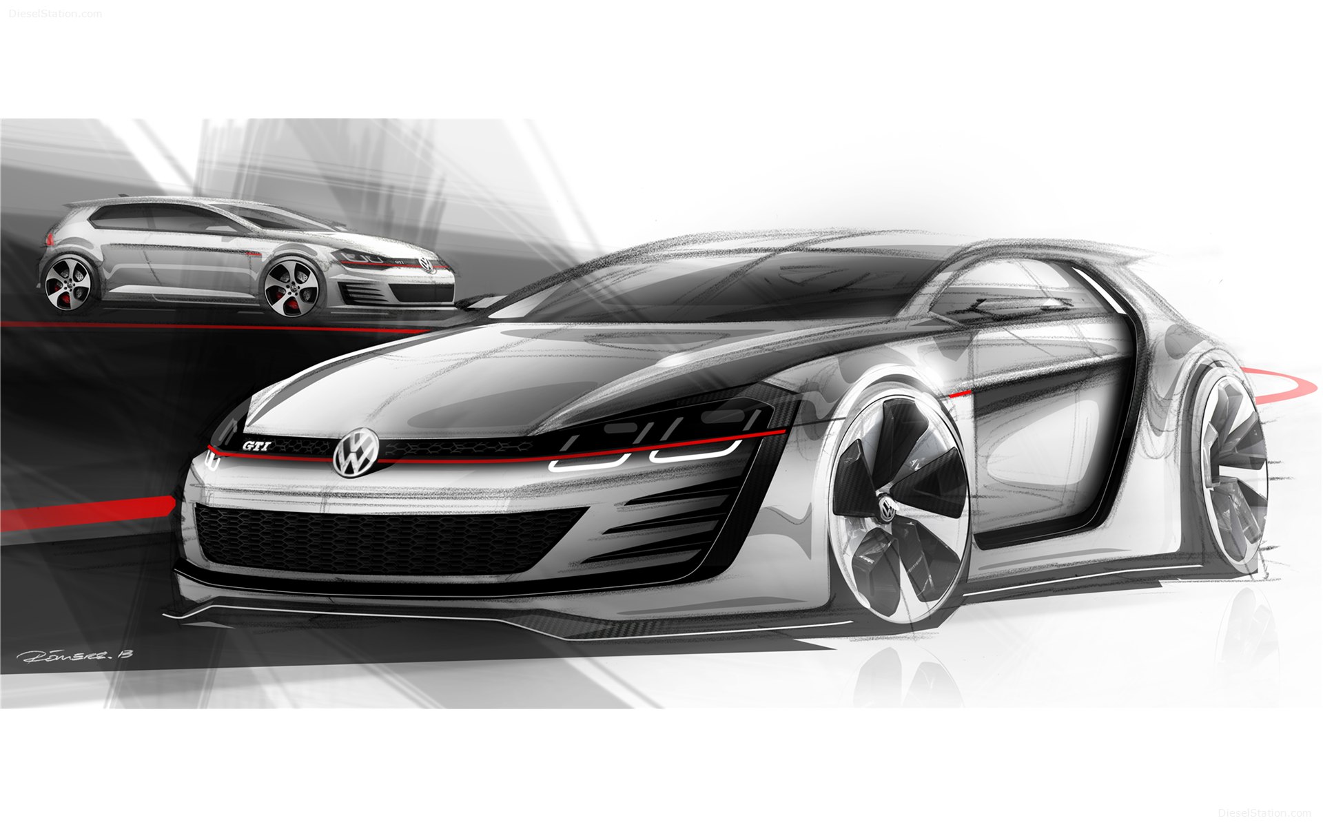 Volkswagen Design Vision GTI Concept 2013 Volkswagen Design Vision GTI Concept 2013