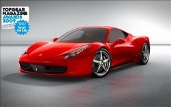 Ferrari 458 Italia receives prestigious BBC Top Gear Magazine Car of the Year 2009 year