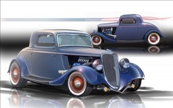 1934 Ford 3-Window Coupe Hot Rod