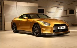 Gold Nissan GT-R